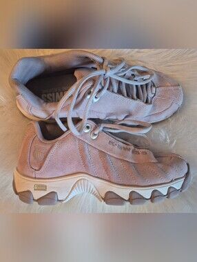 Womens K-Swiss Suade Sneakers Lilac Size 5 Like New